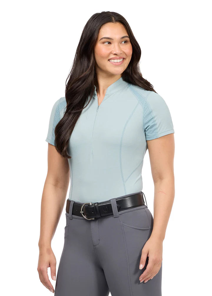 Precision Short Sleeve Quarter Zip Tech Top