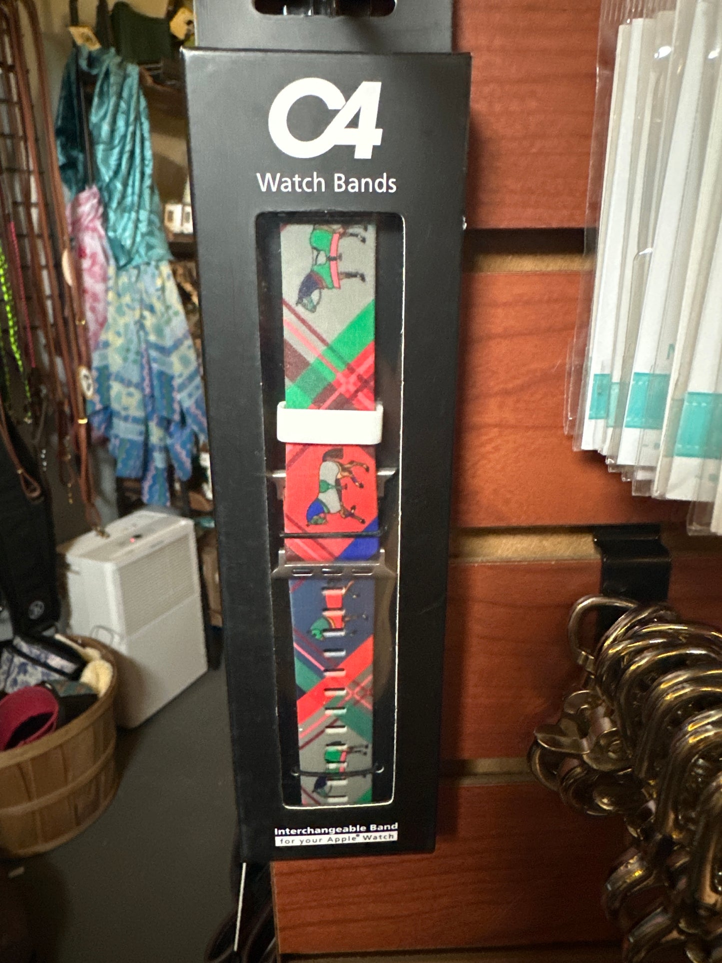 C4 Apple Watch Bands - Horse on the Loose - Plaid / 42/44 mm