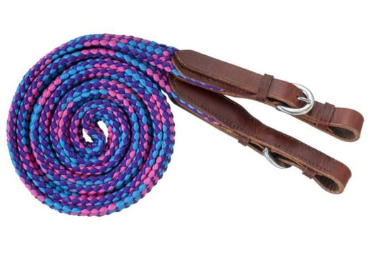 Tough1 7ft Flat Braided Trail Reins
