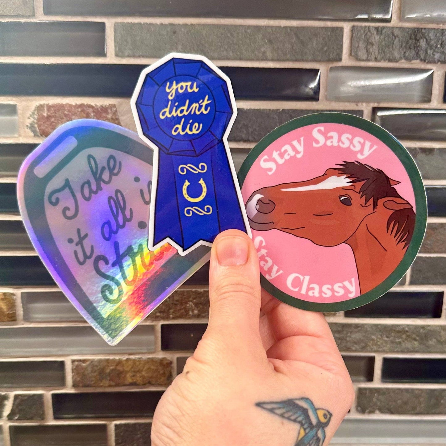 You Didn't Die Equestrian Sticker