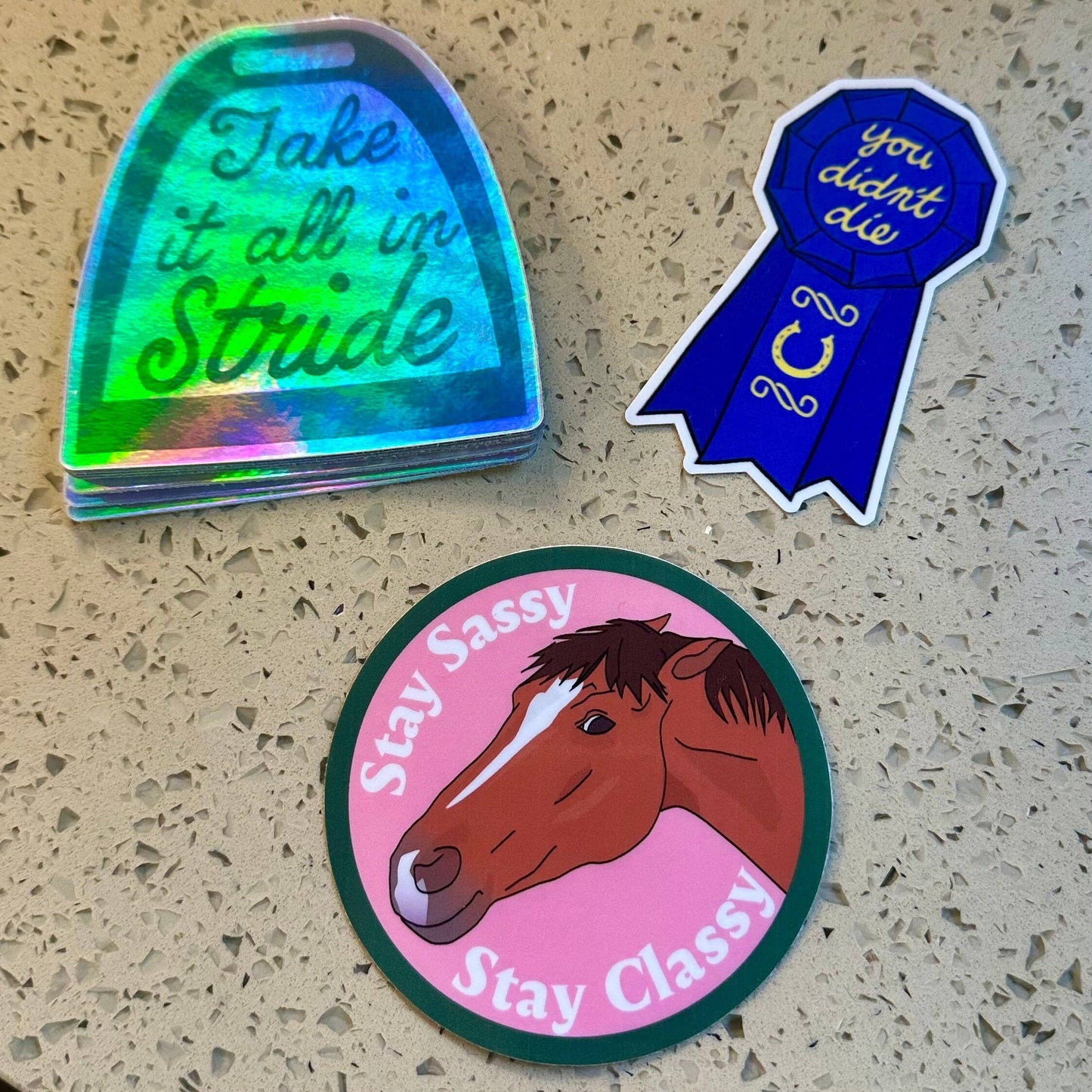 You Didn't Die Equestrian Sticker