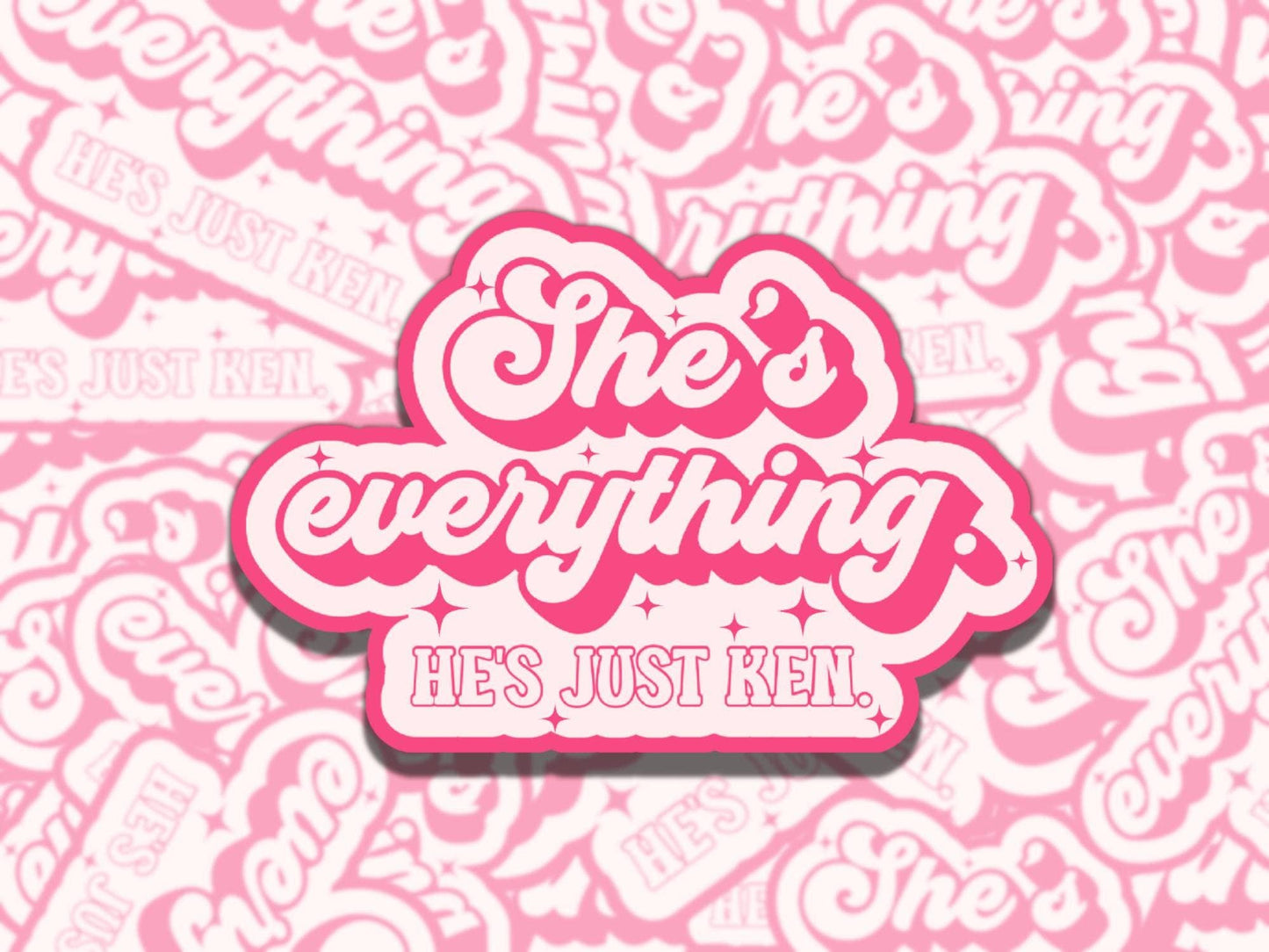 Girly Vinyl Sticker - Funny Doll Gift