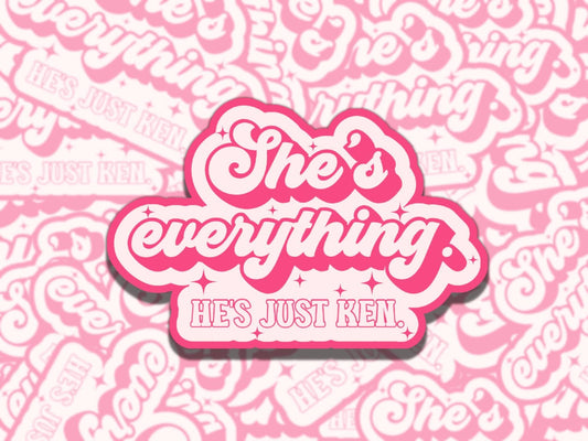 Girly Vinyl Sticker - Funny Doll Gift