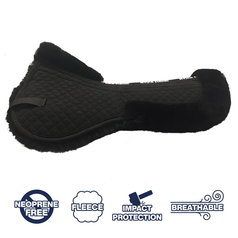 Majyk Equipe Ergonomics Full Fleece Correction Half Pad with Impact Protection Shims
